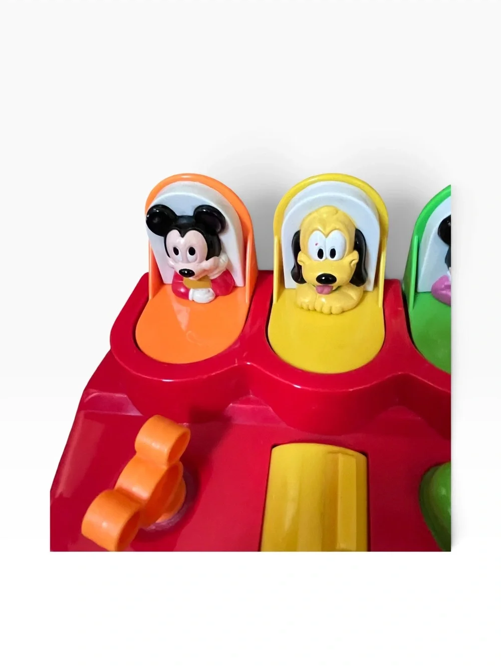 Vintage Mickey Mouse Pop-Up Pals by Mattel Children’s Toy Manipulative Red VGC